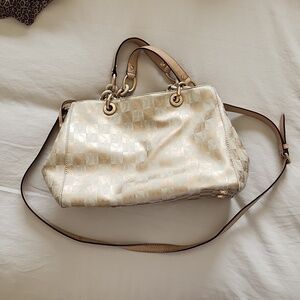 MICHAEL Kors Cynthia Sachel Gold and Tan. MSRP 450
